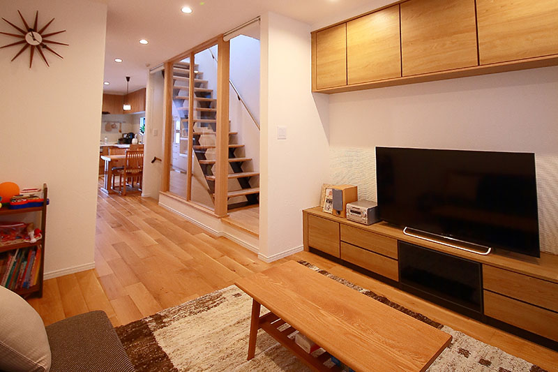 間取りを区切らず開放感を出す