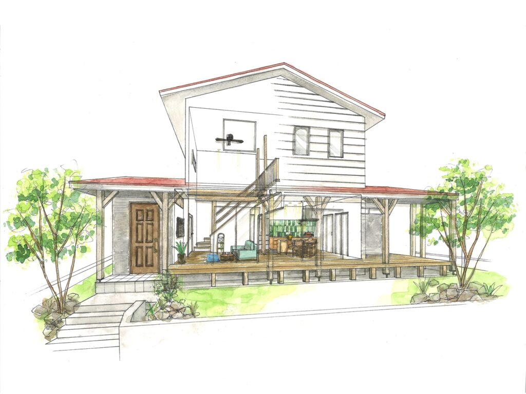 こだわりのつまった カリフォルニアスタイルの家