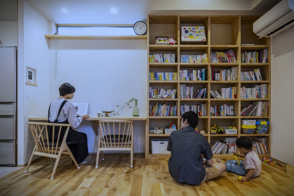 季節を感じる中庭のある家