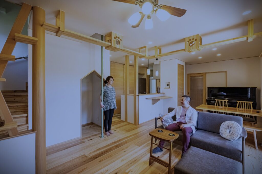 和と自然と遊びのオリジナルな家