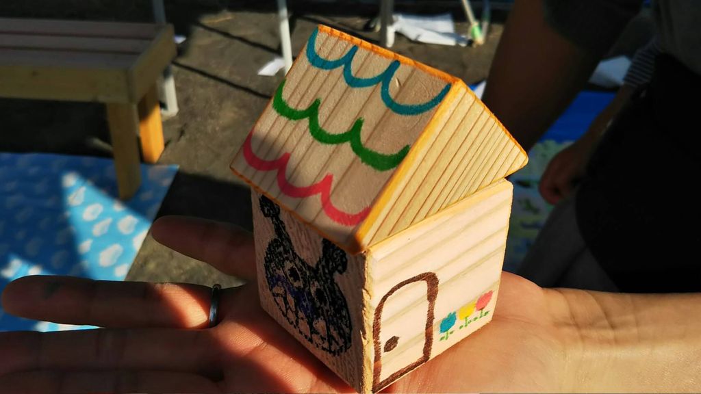 11/8mamaHUG参加しました！木の積み木づくり体験♪