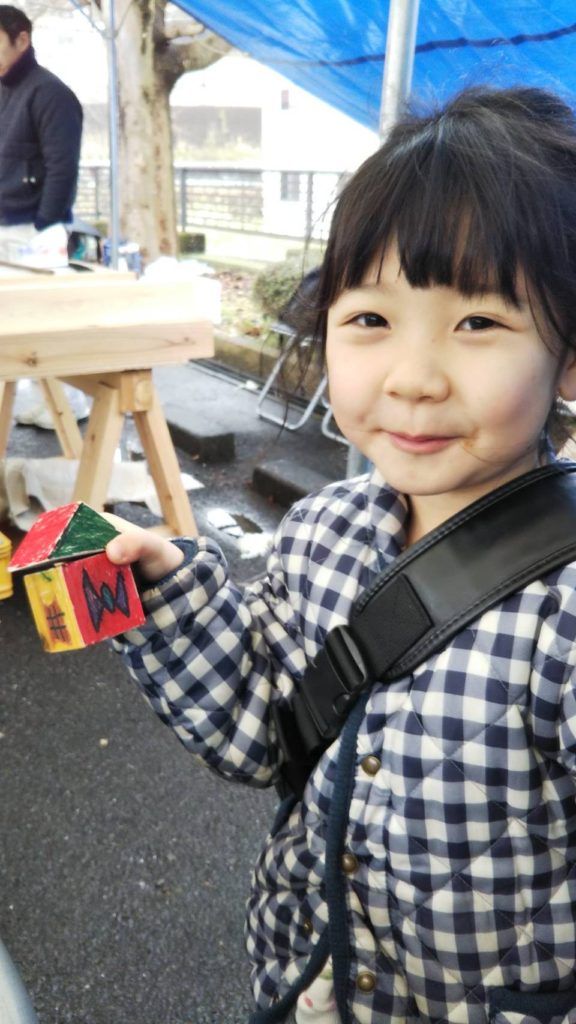 森林の市・オリジナル木の積み木ワークショップ