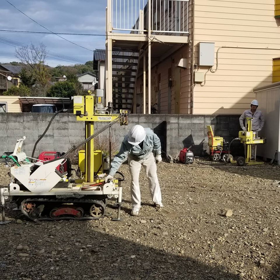 何とも豪華な地盤調査♪