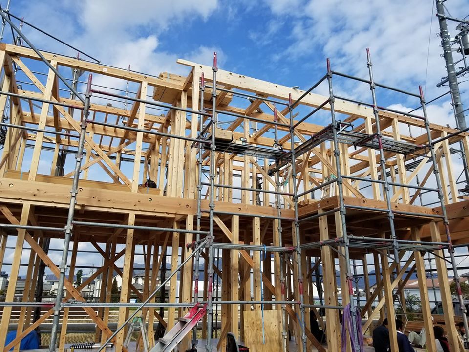 焼津の小土で上棟♪