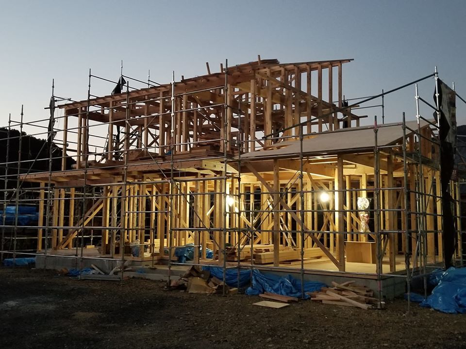 週末上棟のお宅