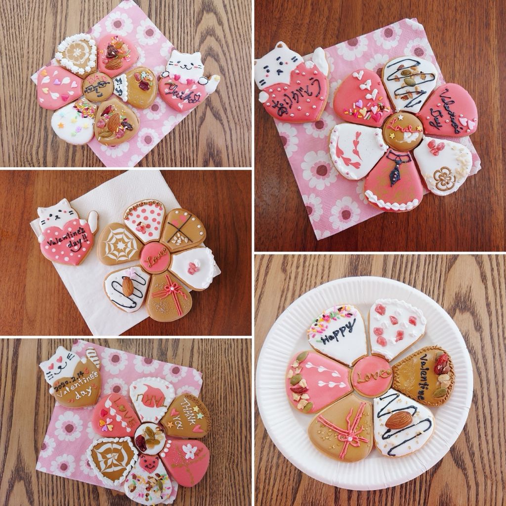バレンタインレッスン＠アイシングクッキー【レポ】