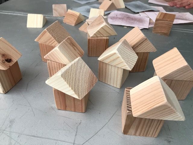 森林の市・オリジナル木の積み木ワークショップ