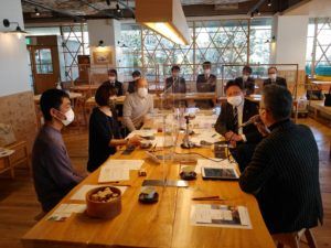 市長とお茶カフェ＆ランチトーク、しずおか都市の木化構想推進プロジェクト委員会