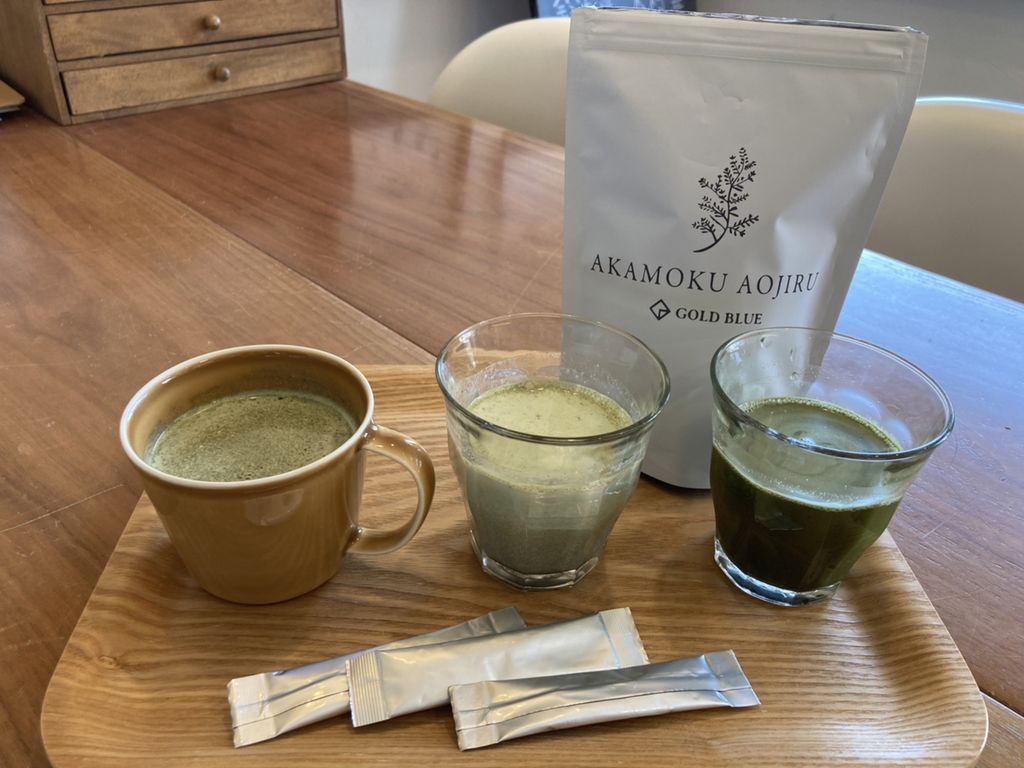 アカモク青汁を飲んでみました♪
